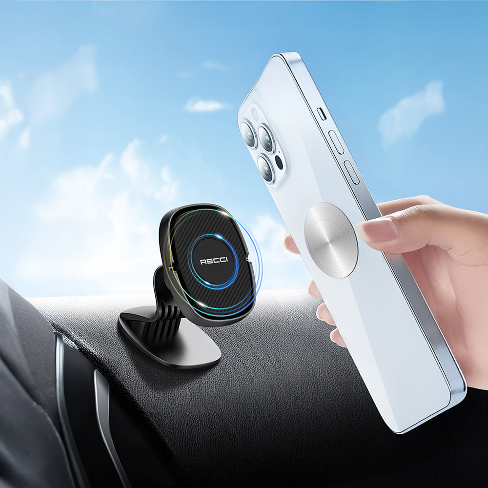 Recci RHO-C18 Güçlü Magnetik 360 Derece Dönebilen Düz Zemin Araç Telefon Tutucu Recci RHO-C18 Güçlü Magnetik 360 Derece Dönebilen Düz Zemin Araç Telefon Tutucu